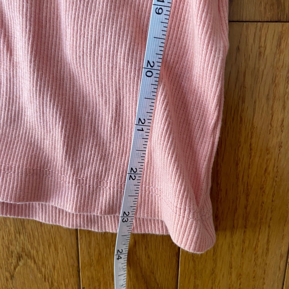 Vintage Y2K Esmara Pink Ribbed Lace Trim Bow Tank Top Coquette Cute M - Picture 10 of 10